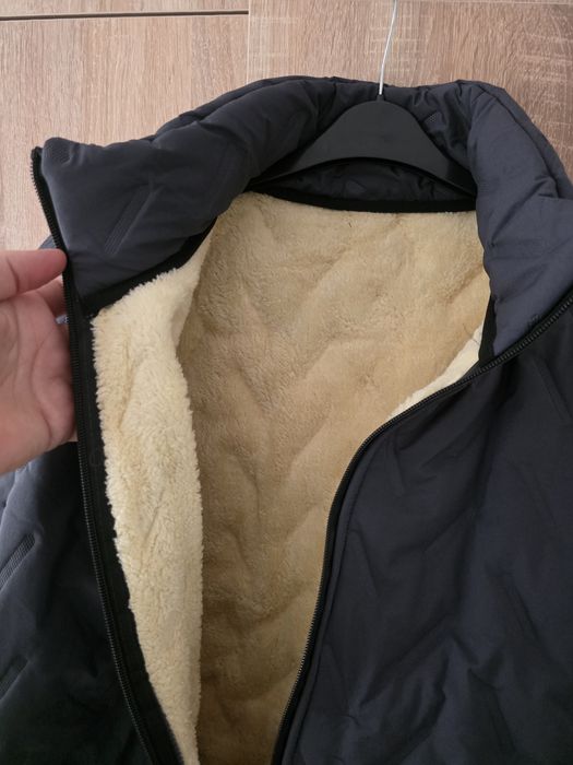 Geaca barbati iarna toamna, NOUA, marime XXL, calduroasa, gri inchis