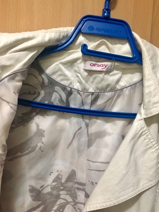 Бял дамски шлифер Orsay тренч