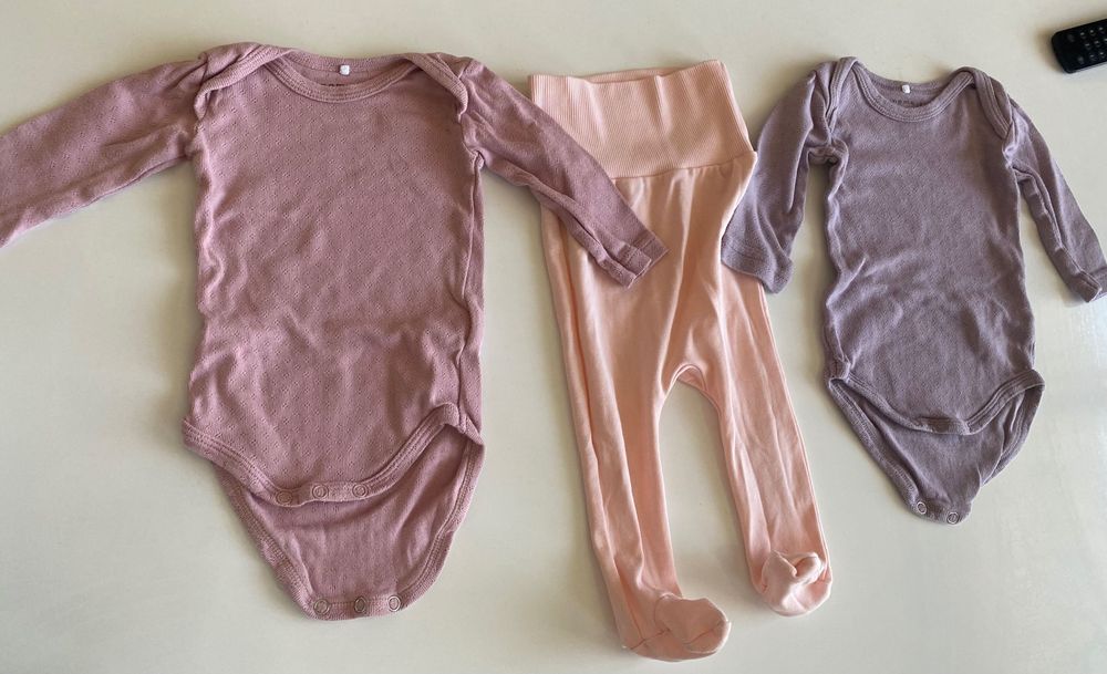 Лотове бебешки ромпъри и бодита 3-6 месеца