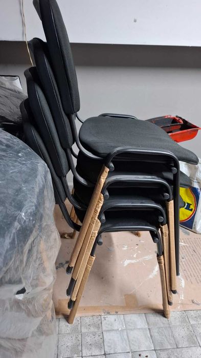 ОФИС СТОЛ, Посетителски стол, Стол за чакалня, 10 БР - ЧИСТО НОВИ