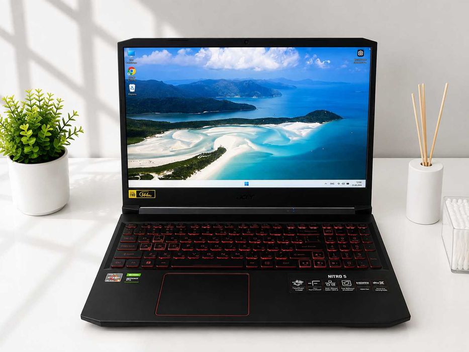Игровой ноутбук Acer Nitro 5 /Ryzen5-4600H/8GB/512GB/1650TI