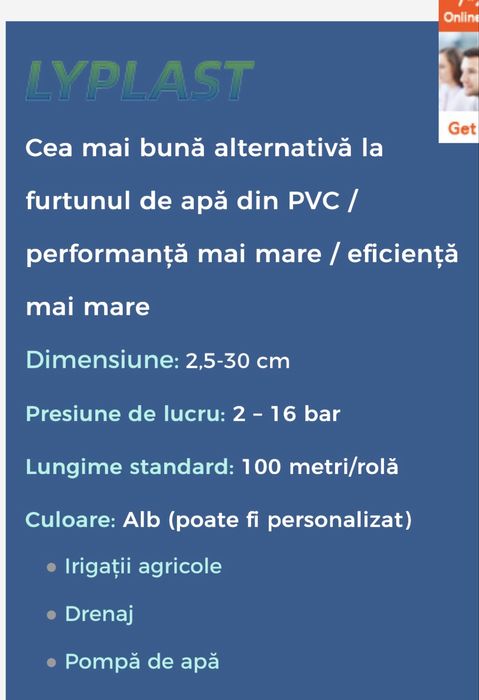 Furtunul plat țesut din polimer LYPLAST irigatii