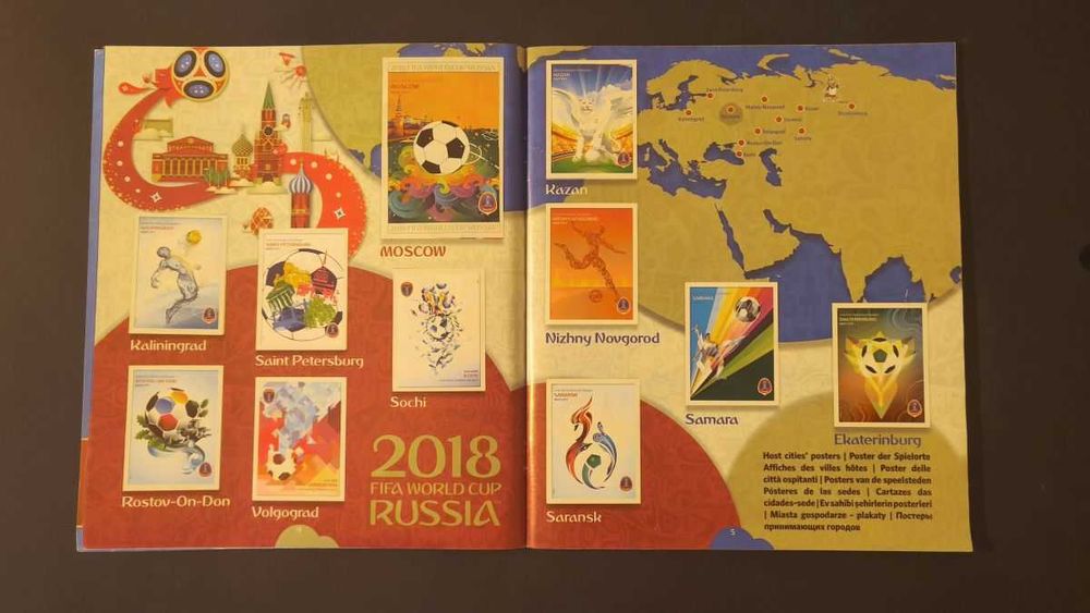 Album complet Panini World Cup 2018, varianta 682 de stickere