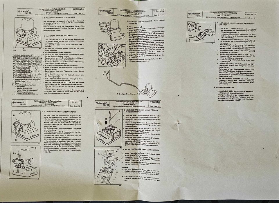 BMW Exchange Repair Kit - ABS Control Unit