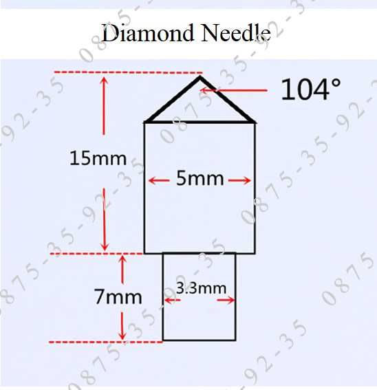 Диамантени игли за CNC гравиращи машини на портрети върху гранит Елмаз