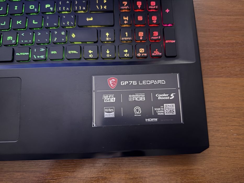 Игровой ноут MSI GP76 | i7 11th | RTX 3070 8ГБ | 16ГБ | 512ГБ