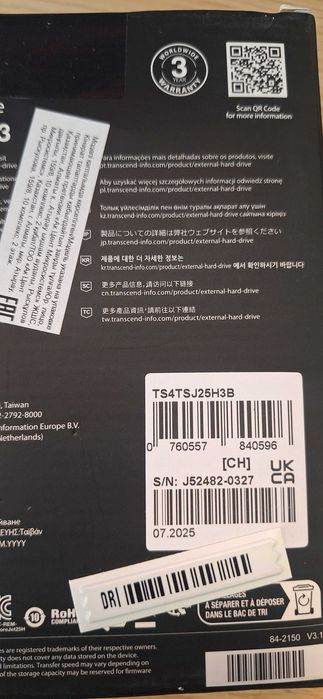 BRAND NEW Transcend 4TB External Hard Drive