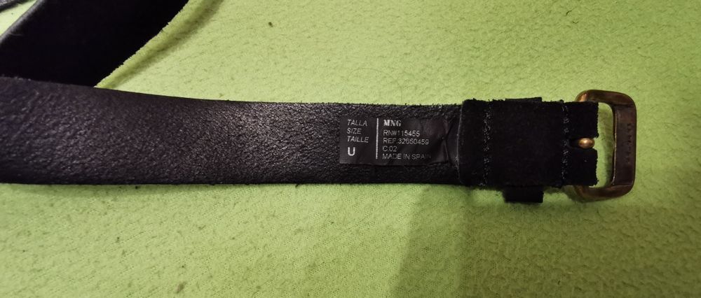 Ремень, замша, MANGO