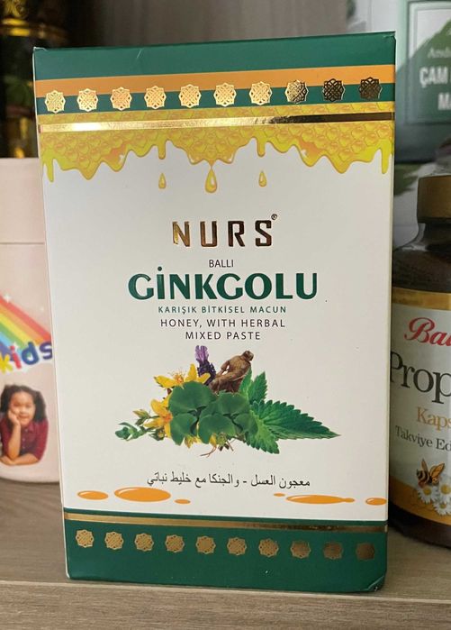 НУРС Билкова паста с Мед и Гинко Билоба за памет и уросяване на мозъка