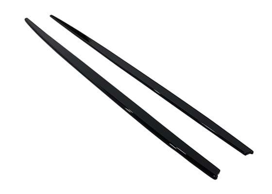 Praguri laterale 215cm din plastic ABS, negru lucios