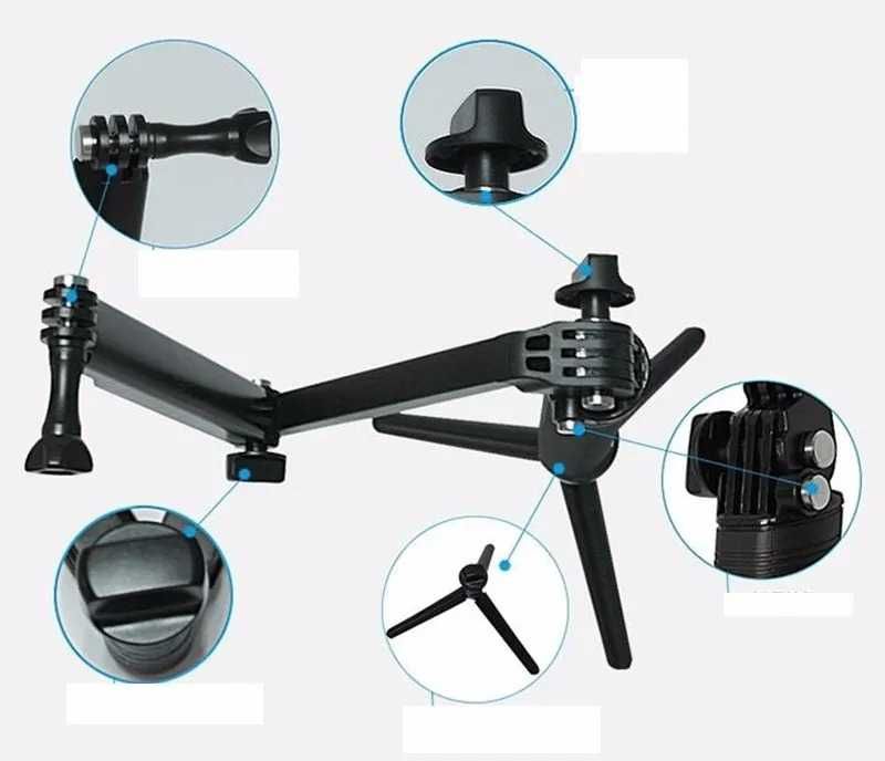Monopod 3-WAY 3 in 1 Gopro 13 12 11 10 9 8 7 6 5 trepied grip INSTA360