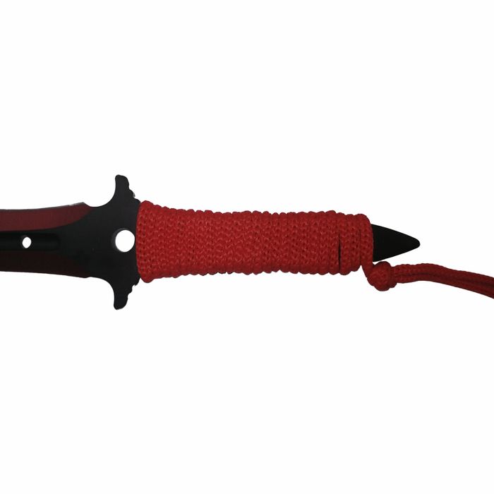 Set trei cutite de aruncat, Ninja Assasin, 19 cm, multicolor