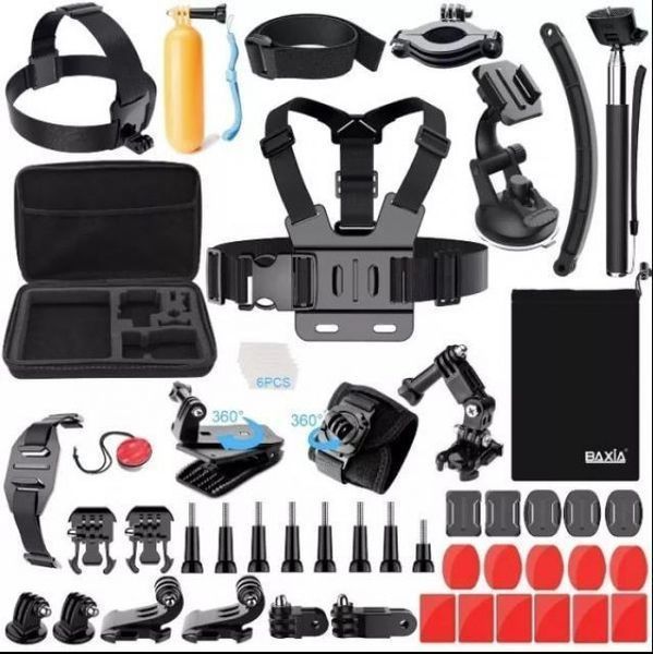 Промопакет 18 аксесоара за екшън камери gopro и аналози