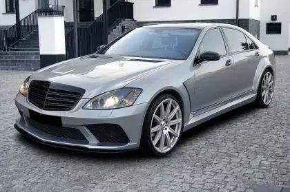 Решетка за Mercedes W221 S-Class (2009-2013) - AMG Дизайн черна