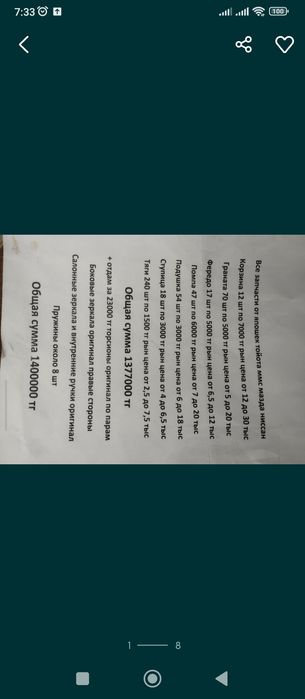 Продам все запчасти