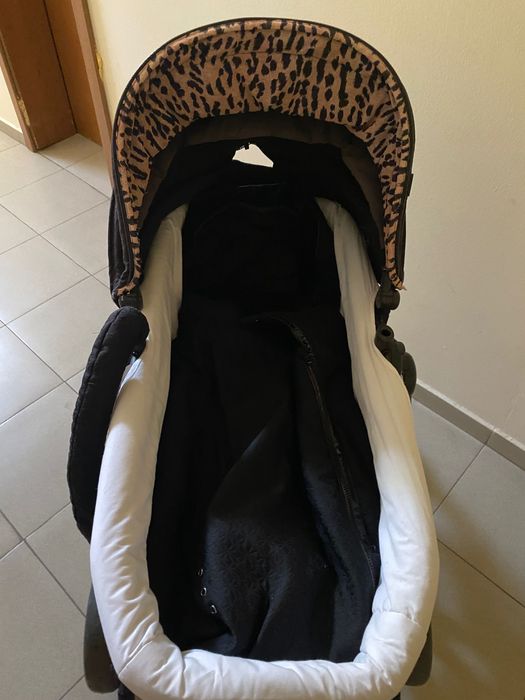 Бебешка количка Mothercare черно с леопардово