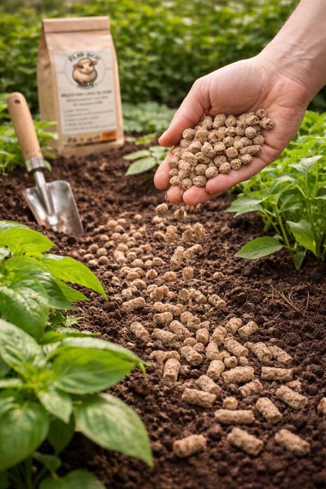 Peleti din lana de oaie – îngrășământ natural
