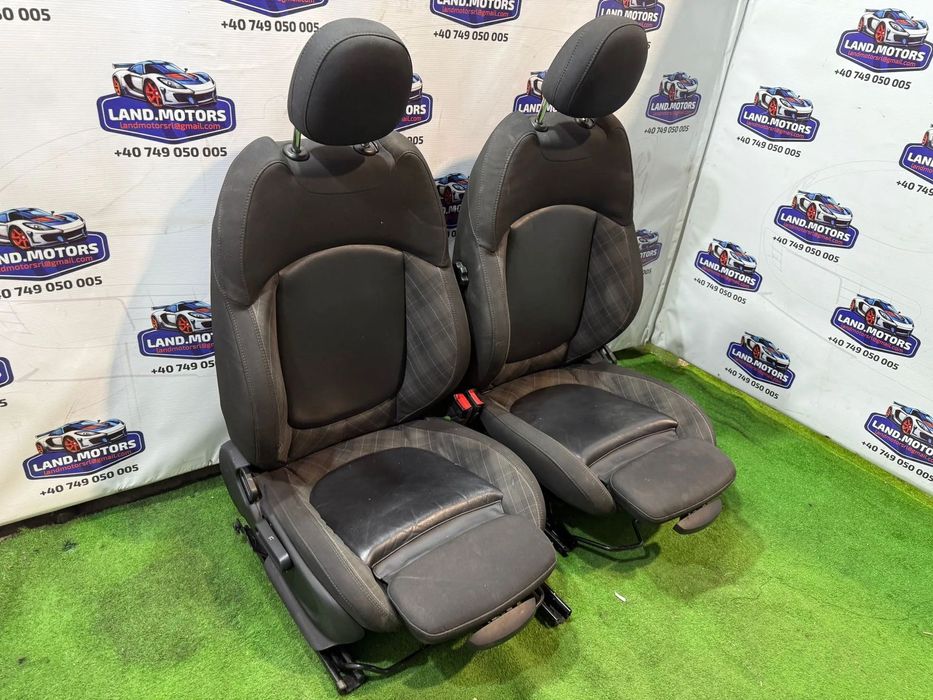 INTERIOR TEXTIL / PIELE  / SCAUNE + BANCHETE MINI COOPER D F55 1.5 DIESEL 2016 / HATCHBACK 5 USI 2014-2020