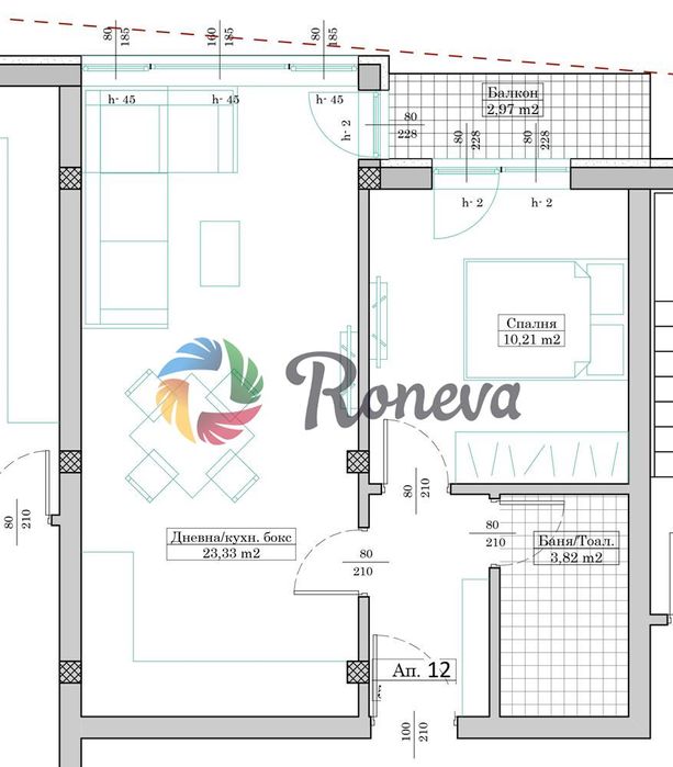 Продава се Двустаен апартамент в Варна, Кайсиева градина - 58 кв.м за 631 €/кв.м - Снимка #3
