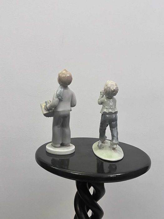 Set 2 statuete bibelouri germane MO Metzler & Ortloff bibelou portelan