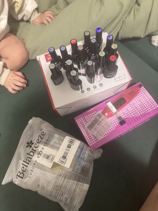 Гель лампа гель лаки набор