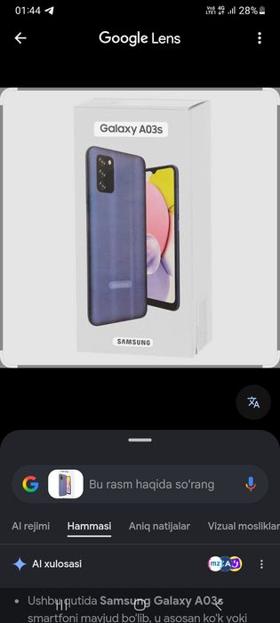 Samsung A03 S ideal
