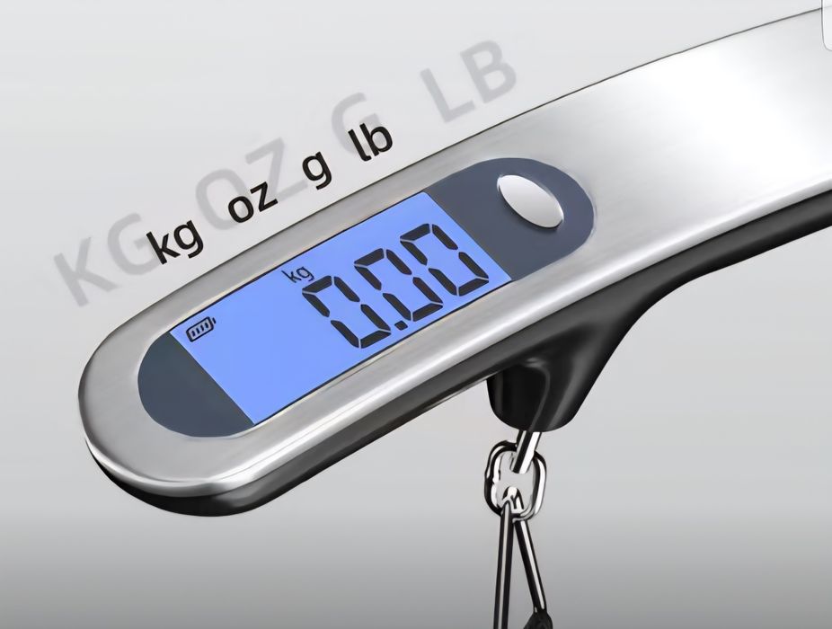 Raqamli elektron qo‘l tarozi — 50 kg gacha yuk uchun aniq o‘lchov