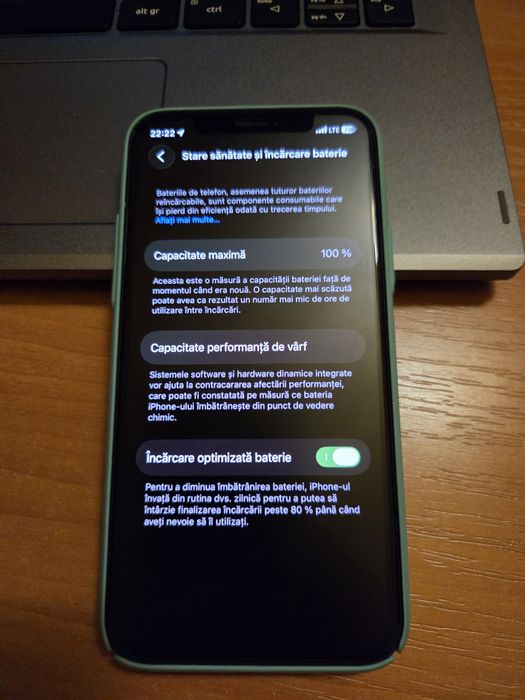 iPhone 11 Pro 256GB (Baterie NOUA) + husa + cablu USB