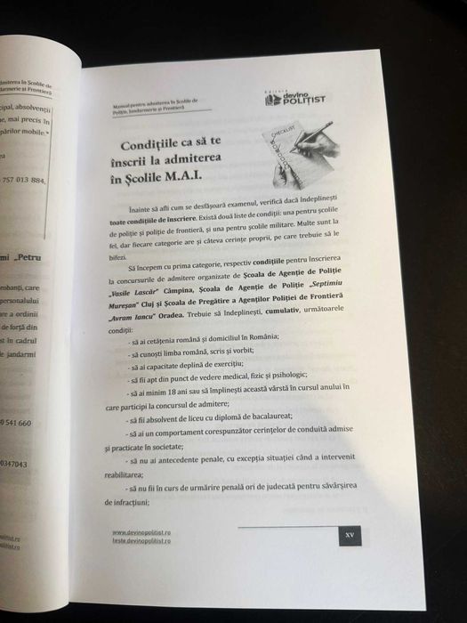 Manual Poliție, Jandarmerie 2026