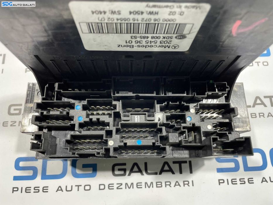 SAM Calculator Unitate Modul Tablou Panou Relee Sigurante Mercedes Clasa C Class W203 2001 - 2007 Cod 2035453601 [L3748]