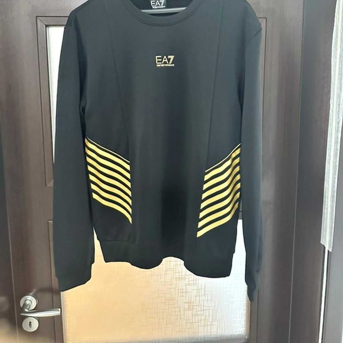 Мъжки суитшърт EA7 Emporio Armani, черен, размер L