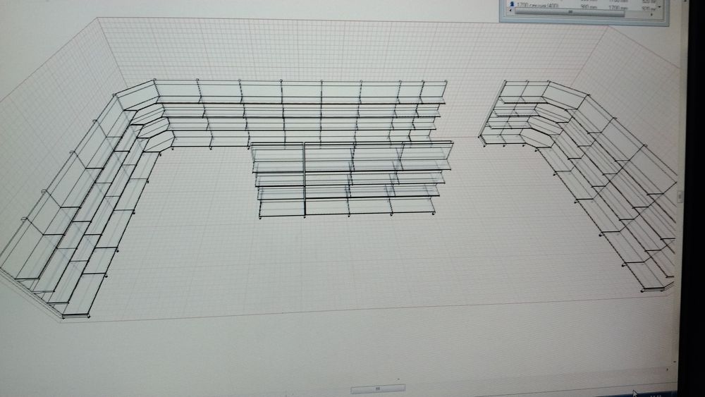 Кассовый бокс стеллажи для магазина стилажи корзины перфорация овощной