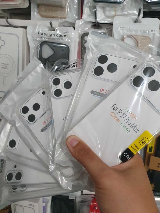 iPhone 17 , AIR , 17 Pro , 17 Pro Max  прозрачни силиконови гърбове