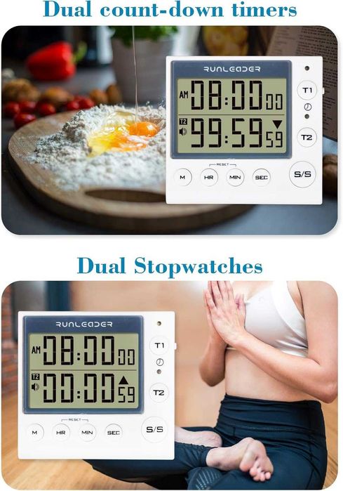 Кухненски таймер Runleader, пекарна, цифров дисплей за готвене