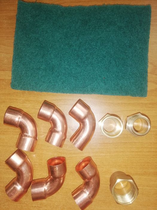 Adaptoare si coturi cupru  18 mm interior-interior/ Adaptoare sanitare