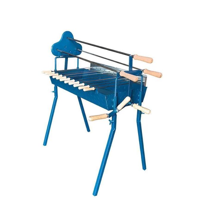 Барбекю скара с моторче малка за планината и морето