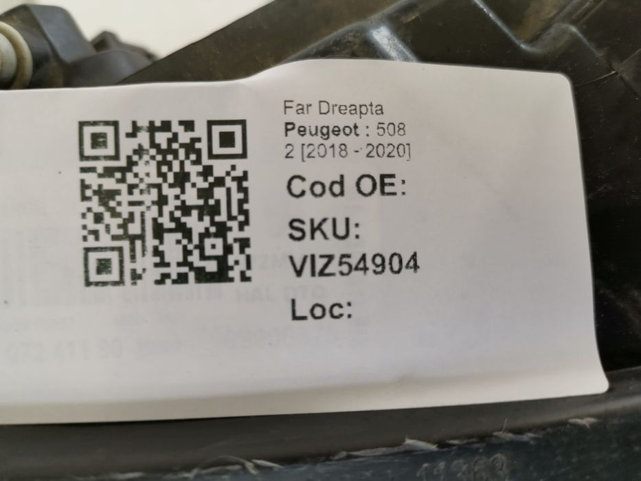 Десен фар Пежо / Peugeot 508 2 [ , , ] Оригинален