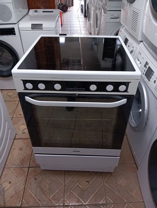 Свободно стояща печка  с индукционни котлони Voss 2 години Гаранция!
