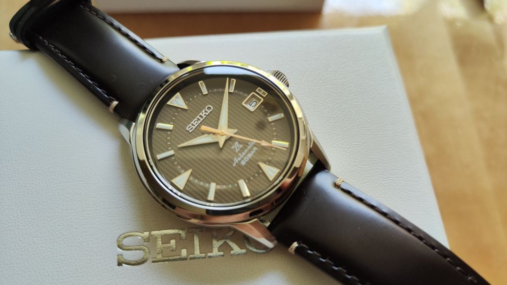 ceas Seiko Alpinist Forest Brown SPB251J1