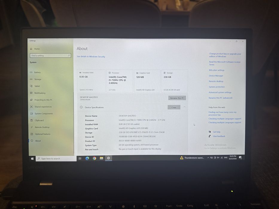 Лаптоп Lenovo T570