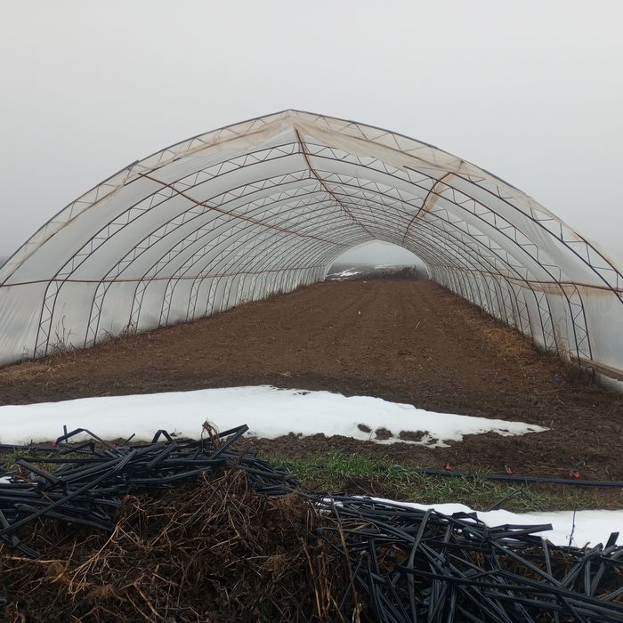 Оранжерия разглобена