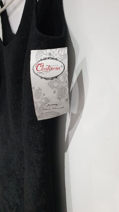 Официална черна рокля Скарлет