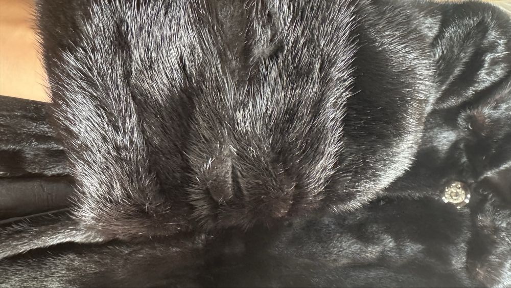 Норковая шуба цельная