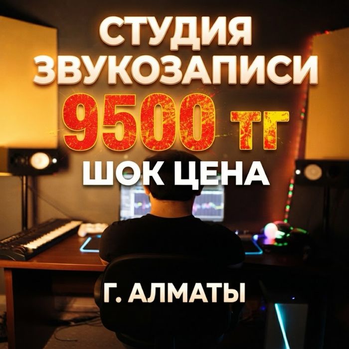 Студия Звукозаписи | 9500 ТГ | ШОК ЦЕНА | АЛМАТЫ