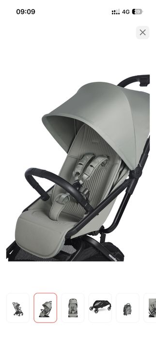 Коляска прогулочная Easywalker Rockey S, зеленый