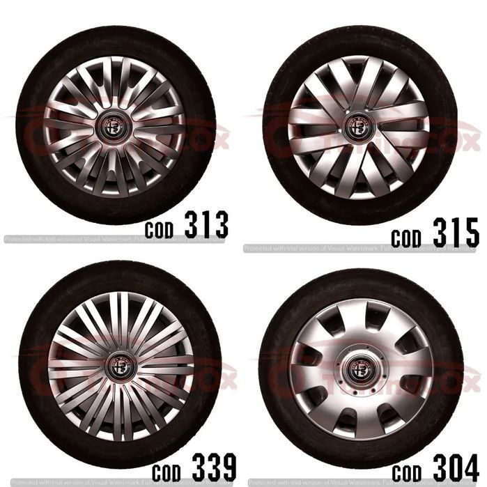 capace roti alfa romeo r15  la set de 4 buc ,capace janata aliaj