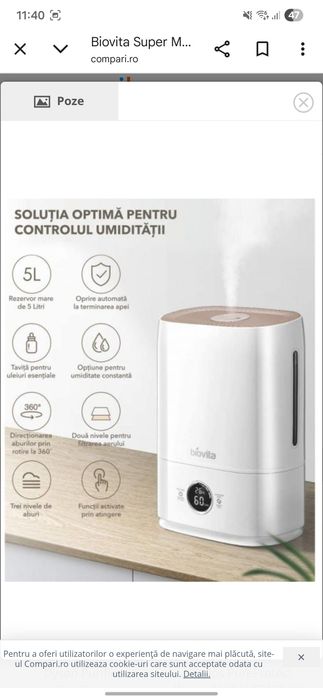 Umidificator stare foarte buna