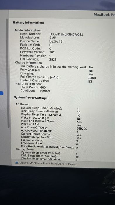 MacBook Pro 15,4" i7 3.1GHz / 16GB RAM / 2TB SSD / Radeon 4GB