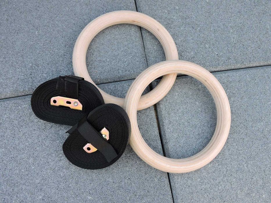 Гимнастически Дървени халки за Кросфит, CrossFit, Фитнес