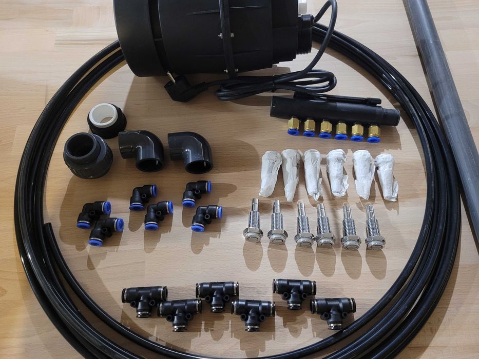 Set Pompa aeromasaj + 8/12 duze + distribuitor + furtune